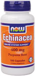 NOW Foods Echinacea 400 mg 100 Capsules