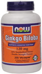 NOW Foods Ginkgo Biloba 120 mg  200 Vcaps