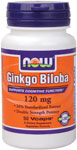 NOW Foods Ginkgo Biloba 120 mg 50 Vcaps™