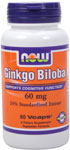 NOW Foods Ginkgo Biloba 60 mg 60 Capsules