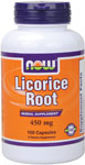 NOW Foods Licorice Root 450 mg 100 Capsules