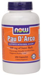 NOW Foods Pau dArco 500 mg 250 Capsules