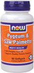 NOW Foods Pygeum & Saw Palmetto 60 Softgels