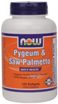 NOW Foods Pygeum & Saw Palmetto Plus Pumpkin Seed Oil 120 Softgels