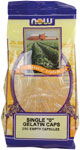 NOW Foods Gelatin Caps (0 Size) 250 Empty Capsules