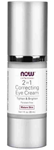 NOW Foods 2 in 1 Correcting Eye Cream 1 Ounce