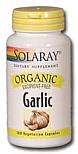 Solaray Organic Garlic   600 mg   100 Vegetarian Capsules