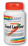 Solaray Food Carotene 10,000 IU 100 Softgels