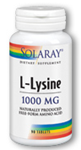 Solaray L-Lysine 1,000 mg 90 Tablets